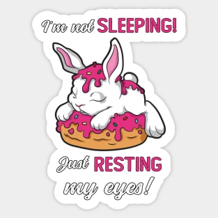 Cute Sleepy Bunny - Sleepytime Sticker